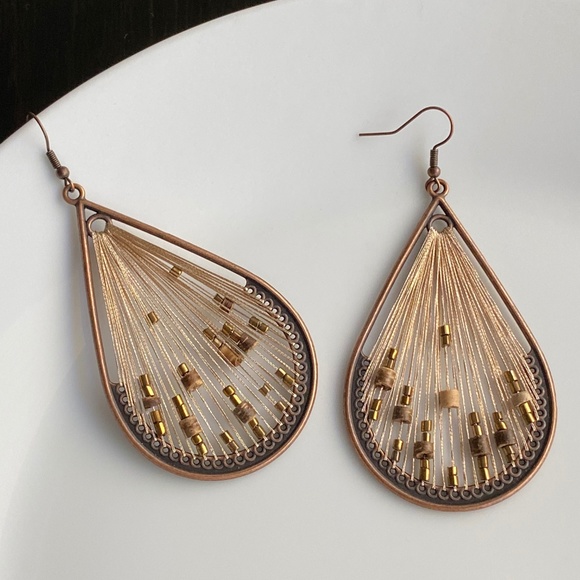 NEW Drop Bronze Earrings - Picture 3 of 7